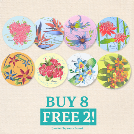 Batik Coaster Bunga Edition (Single Piece)
