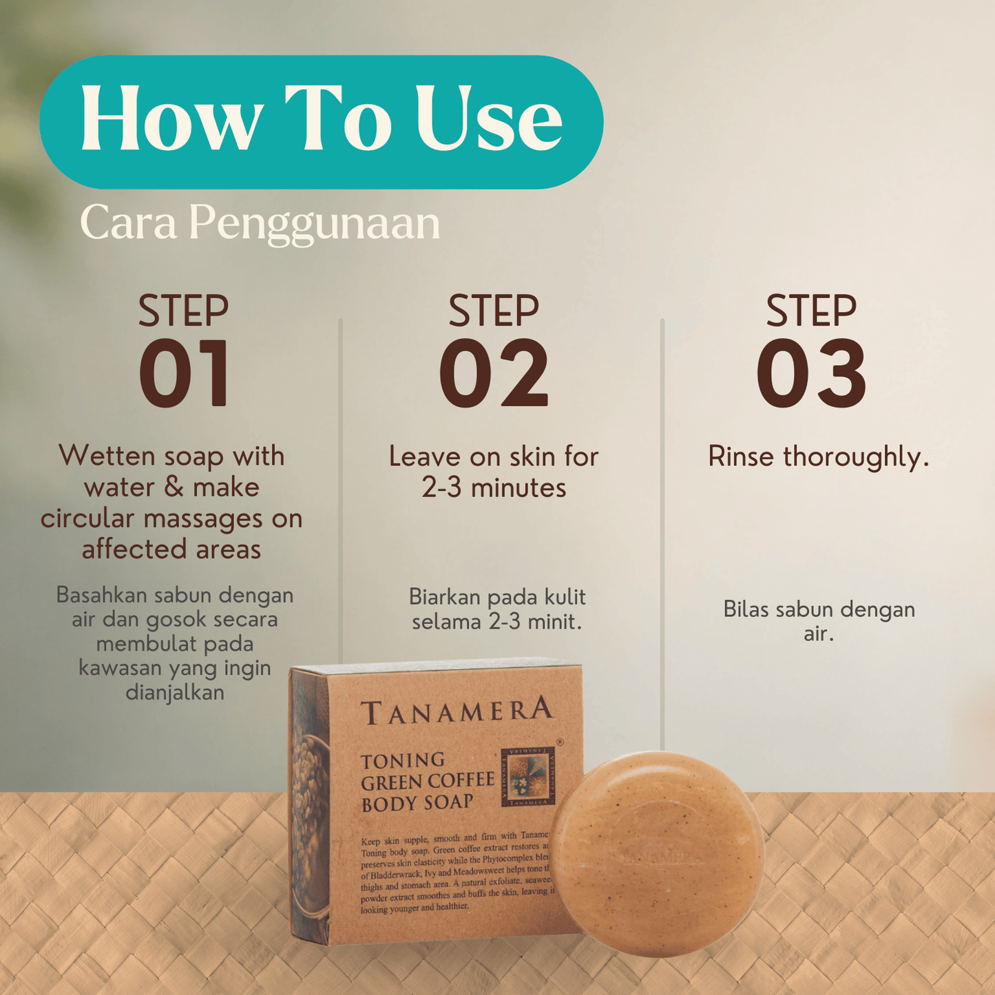 Tanamera Toning Green Coffee Body Soap (100 gm)