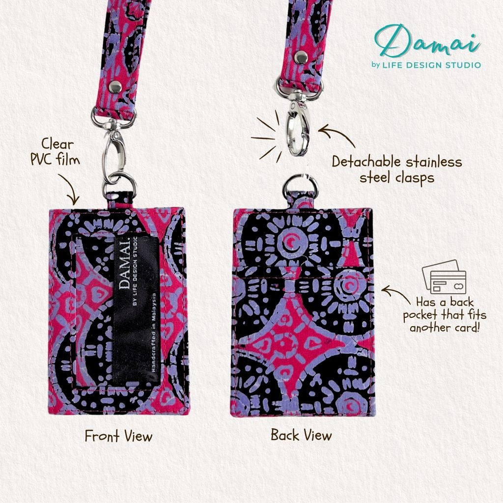 Damai Batik Lanyard & Card Holder