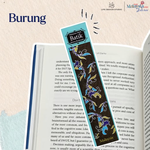 Woven Batik and Songket Bookmark