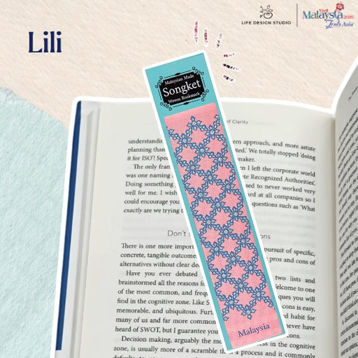 Woven Batik and Songket Bookmark