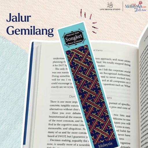 Woven Batik and Songket Bookmark
