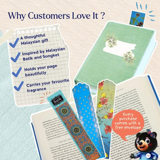 Woven Batik and Songket Bookmark