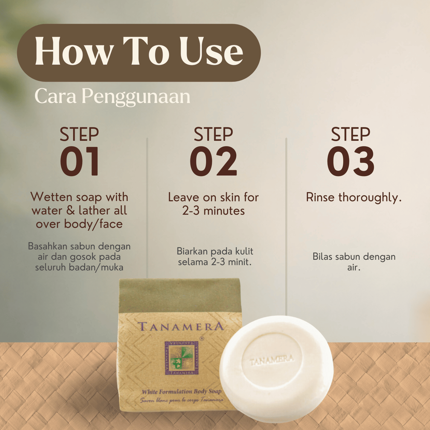 Tanamera White Formulation Body Soap (100 gm)
