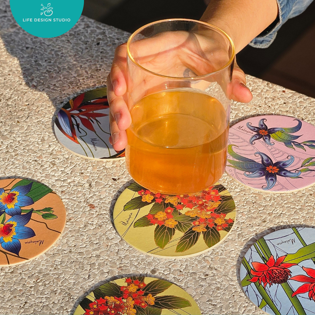(Single Piece) Batik Coaster Bunga Edition