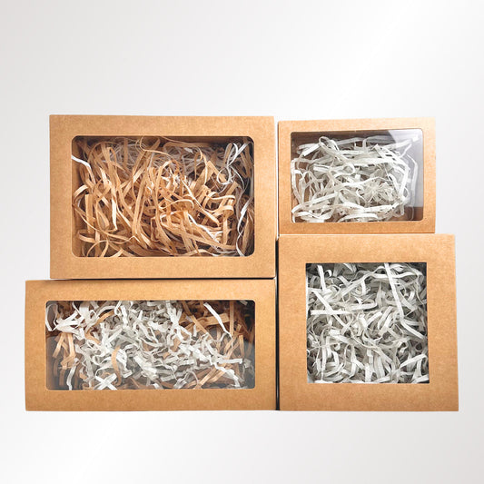 Premium Kraft Paper Gift Box with Clear Window