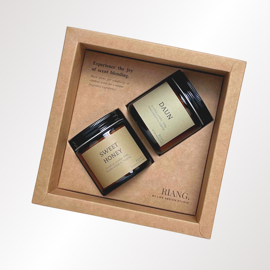Amber Candle Duo    .