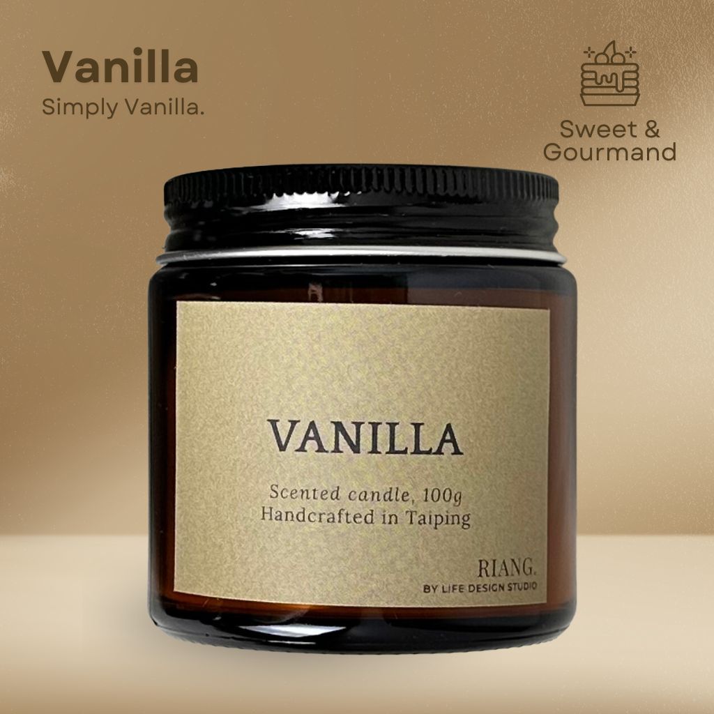 Riang. Amber Jar Candle 100% Palm Wax