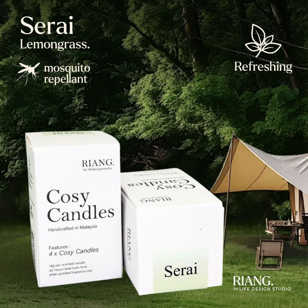 Riang. Cosy Candles (4pcs)