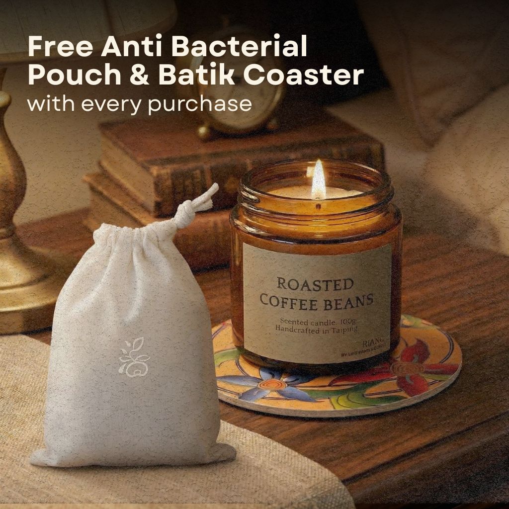Riang. Amber Jar Candle 100% Palm Wax