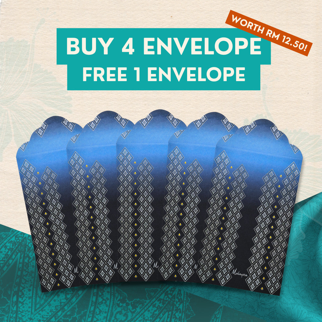 Batik & Songket Elegance Envelope | Multi-Purpose Gift Sleeve
