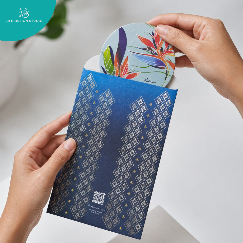 Batik & Songket Elegance Envelope | Multi-Purpose Gift Sleeve