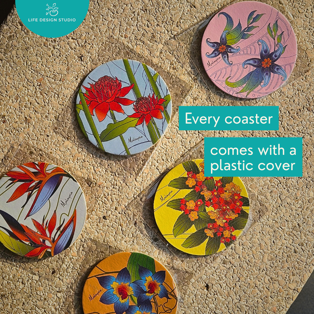 (Single Piece) Batik Coaster Bunga Edition