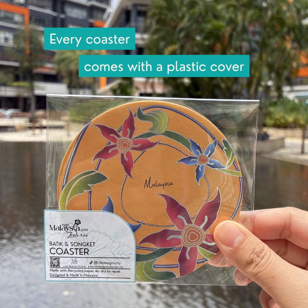 Batik Coaster Bunga Edition (Single Piece)