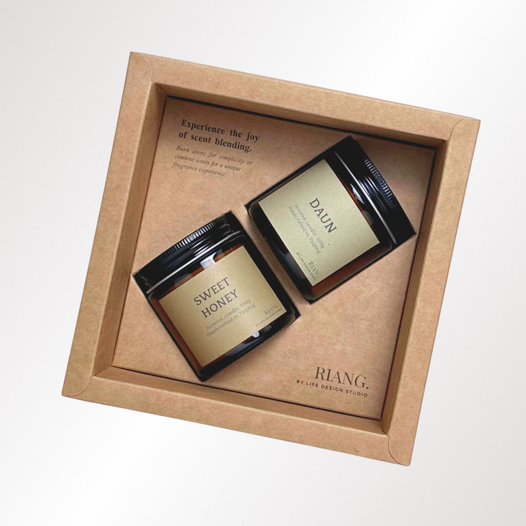 Amber Candle Duo    .