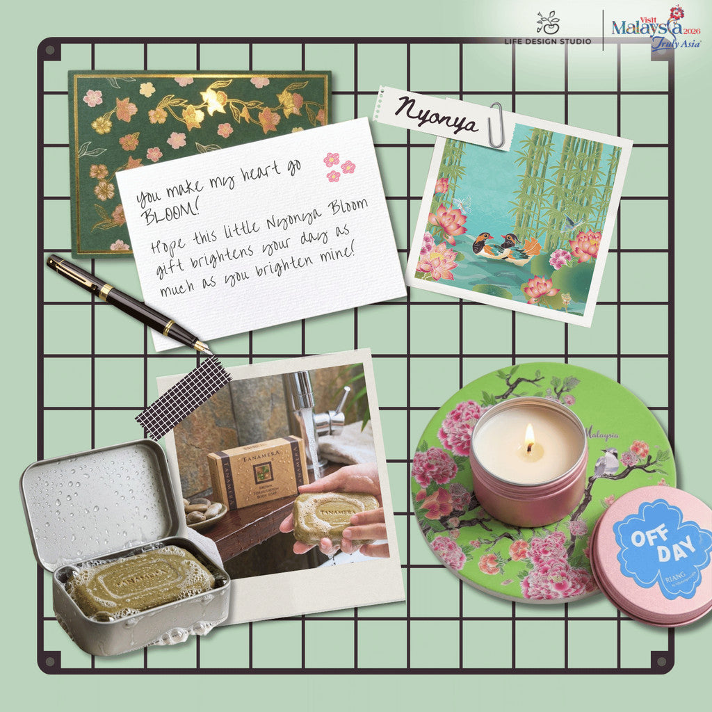 The Nyonya Bloom Gift Set | Malaysian Souvenir, Door Gift, Corporate Gift, Wedding Favours | Life Design Studio