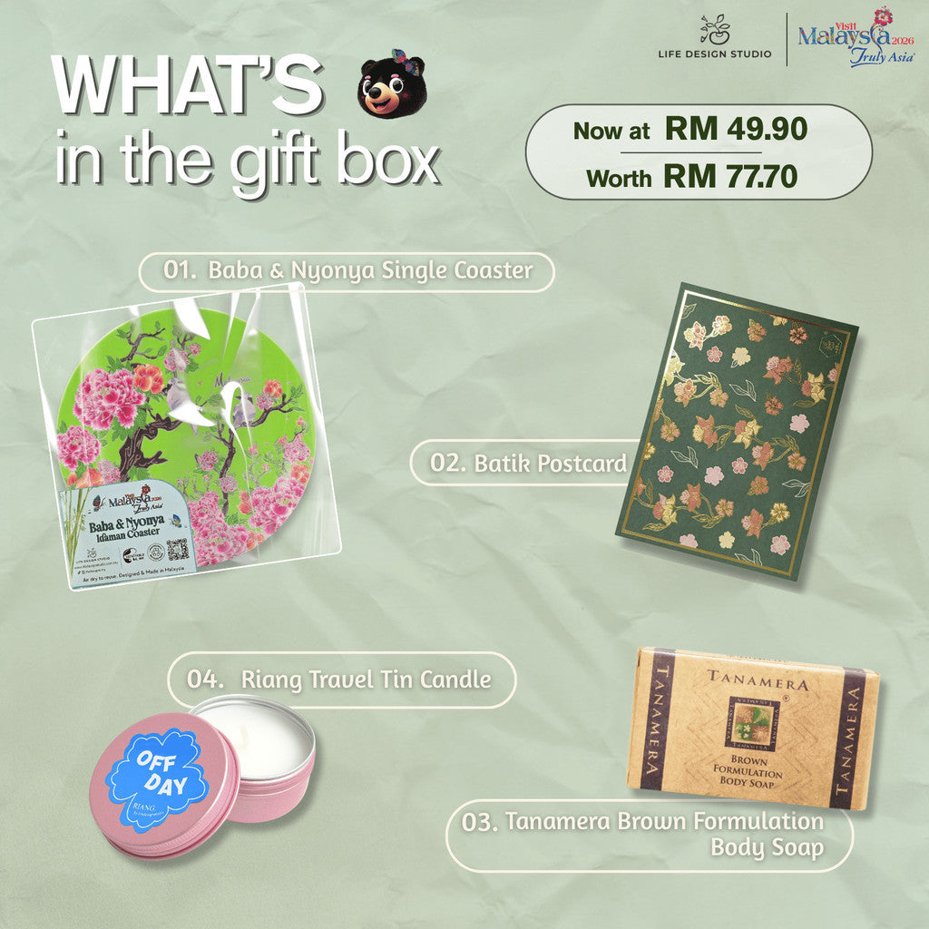 The Nyonya Bloom Gift Set | Malaysian Souvenir, Door Gift, Corporate Gift, Wedding Favours | Life Design Studio