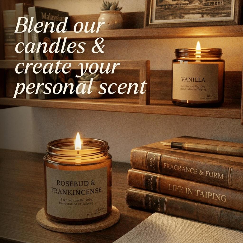 Riang. 2pcs Amber Candle Duo